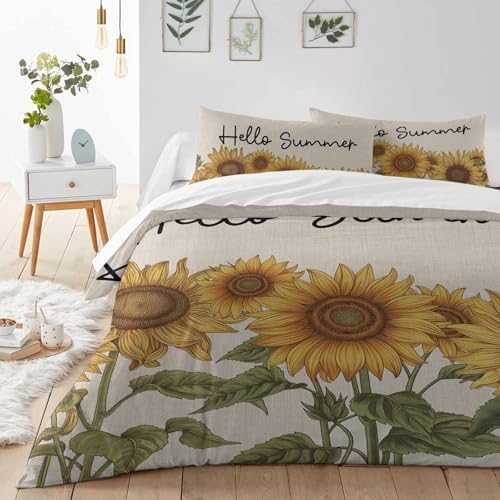 HelloWink King Size Duvet Cover 3 Piece Bedding Set