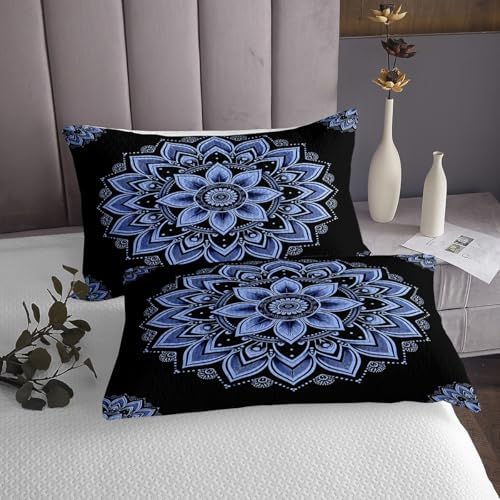 Erosebridal Mandala King Coverlet Set for Kids Adults