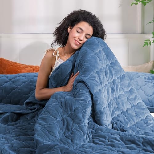 PlushHavenCloud Velvet Quilt Set Queen Size
