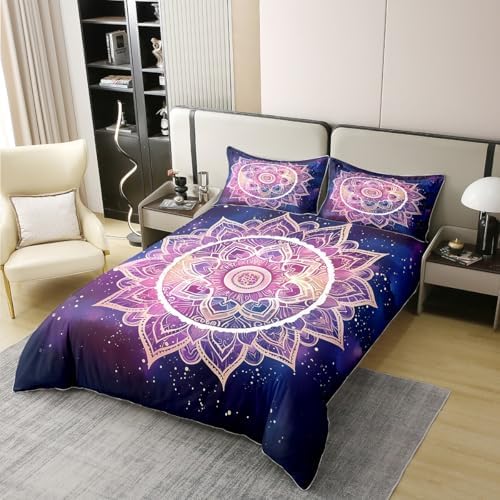 Feelyou Outer Space Themed Duvet Cover Set Twin Size Kids
