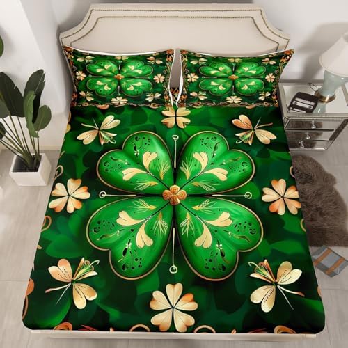 Manfei St Patricks Day Kids Sheet Set 4pcs