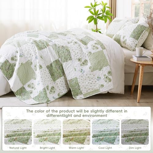VIVILINEN Oversized King Size Reversible Quilt Set