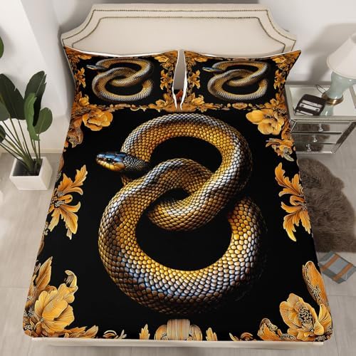 Manfei Snake Kids Full Size Sheet Set 4pcs