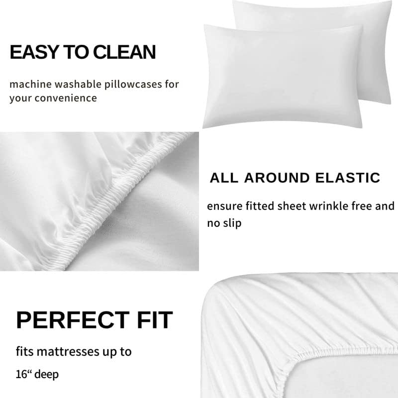 Dinosaur Sheets Twin XL Set - Soft Microfiber Deep Pocket Wrinkle Free