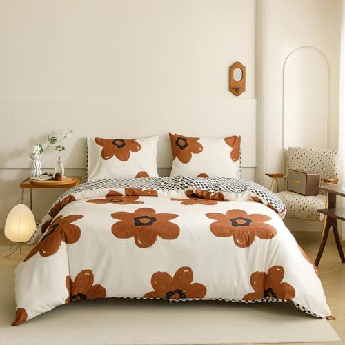 Cottonight Cal King Comforter Set with Sunflower and Pumpkin Design