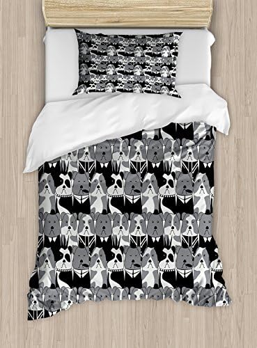 Ambesonne Bulldog Duvet Cover Set Twin Size 1