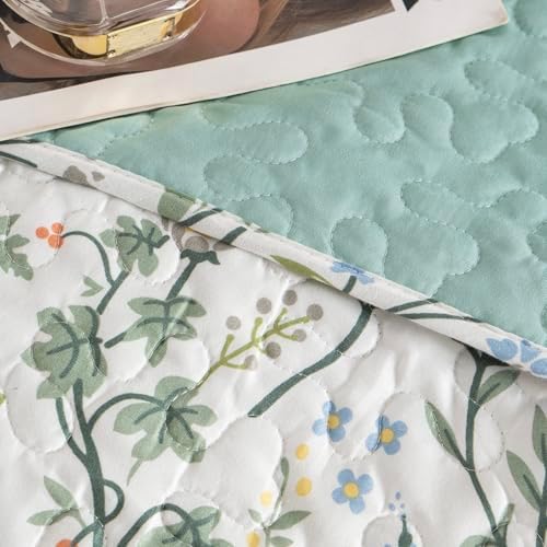 BUPIRD Floral Quilt Set King 3 Pieces