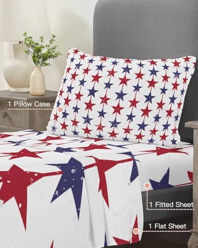 Boanket 4th of July Twin XL Sheet Set 3 Piece