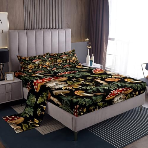 Feelyou Mushroom Sheet Set King Size Kids 1