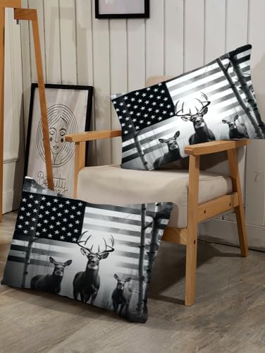 Kxry USA Flag Comforter Set King Size