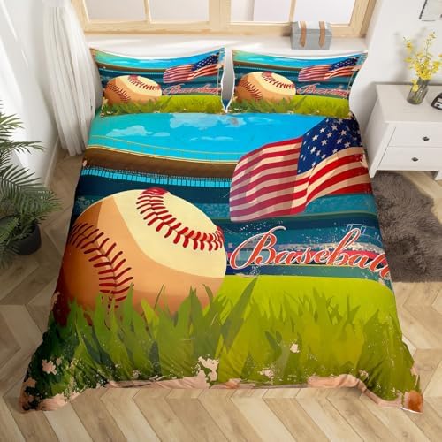 Erosebridal Baseball Bedding Set for Kids