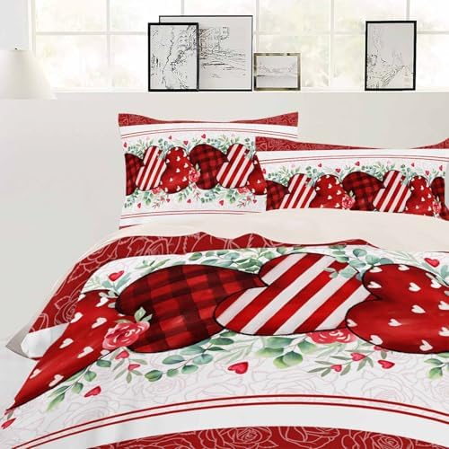 ZOE GARDEN Valentines Duvet Cover Cal King Set