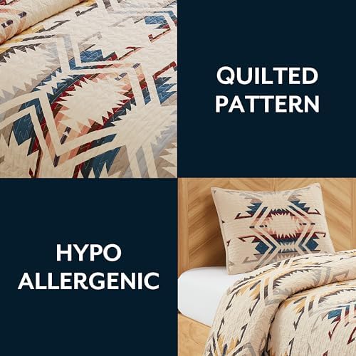 Pendleton White Sands Twin Quilt Set with 1 Sham 1