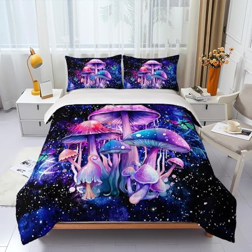 Fantasy Mushrooms Comforter Set King