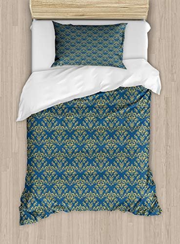Ambesonne Damask Duvet Cover Set - Twin Size