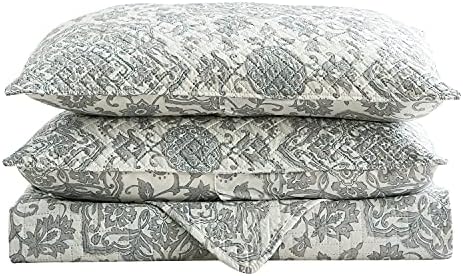 MERRY HOME Queen Quilt Set 3-Piece Reversible Bedding