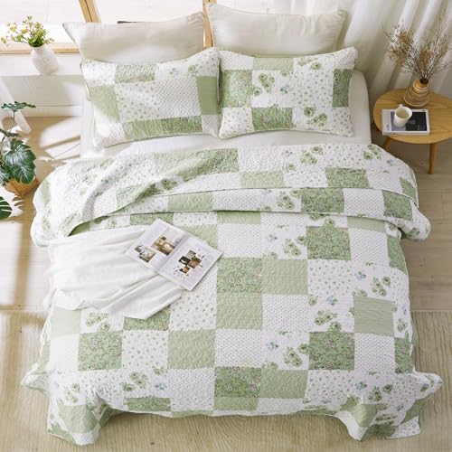 VIVILINEN Oversized King Size Reversible Quilt Set