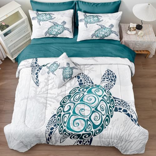 Bedbay Ocean Turtle Comforter Set 8Pcs King