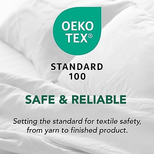 Serta Modern Solid Bed Skirt with 13 Inch Drop White