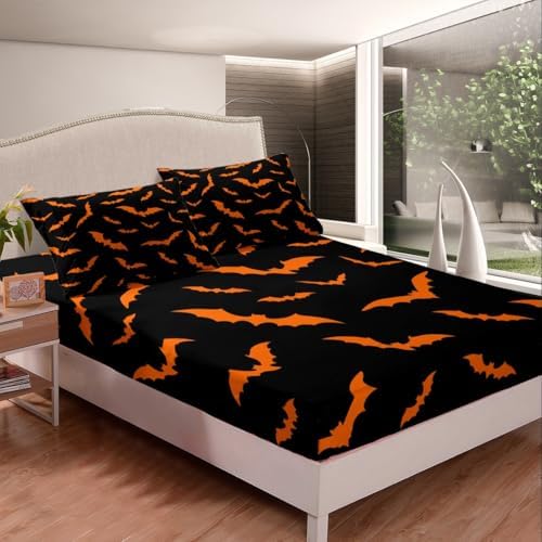 Erosebridal Halloween King Size Sheet Set