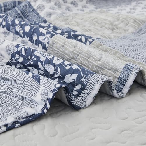 Cozyholy Alaska King Quilt Set 3 Pcs Reversible Patchwork