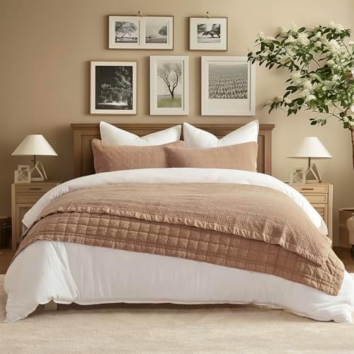 Evergracehome Stonewashed Cotton Quilt Set Full Queen