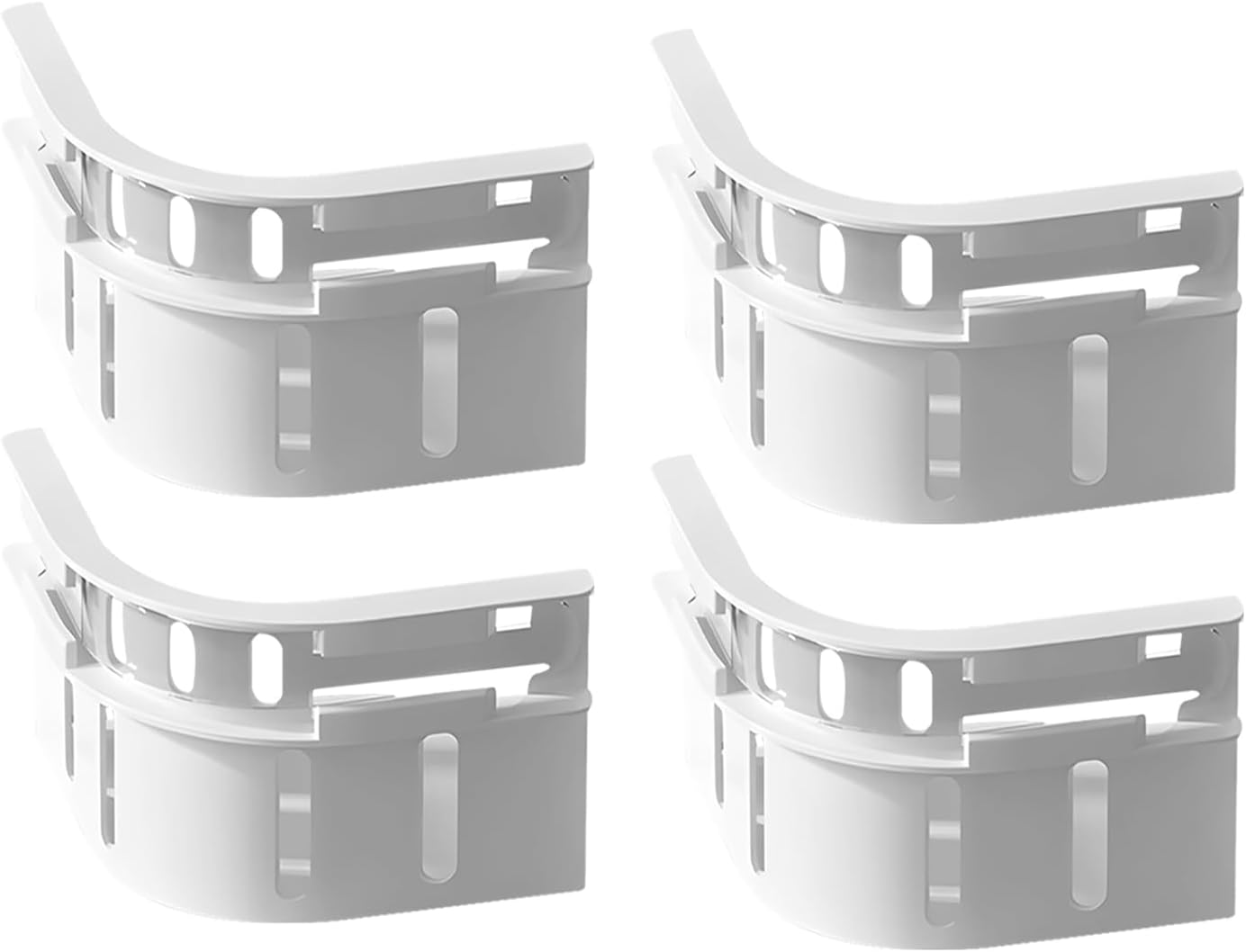 Bed Sheet Holder Strips - Secure Fit for All Mattress Sizes 4-Pack White