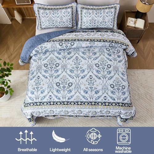 DJY Queen Size Quilt Set with 2 Pillowcases