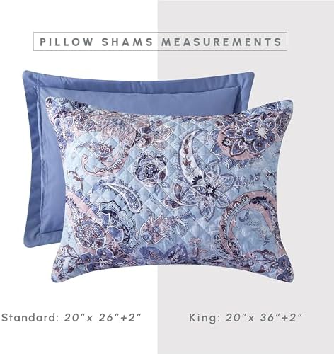 Elegant Comfort 3-Piece Reversible Floral Paisley Bedspread Set