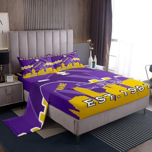 Erosebridal King Size Football Sheet Set with Pillowcases