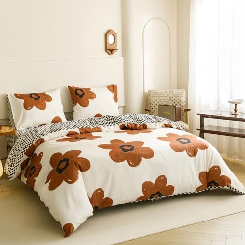 Cottonight Cal King Comforter Set with Sunflower and Pumpkin Design