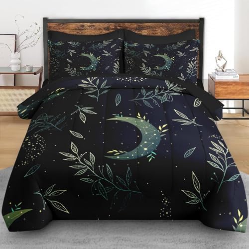Pamnest 7 Pcs Green Boho Comforter Set