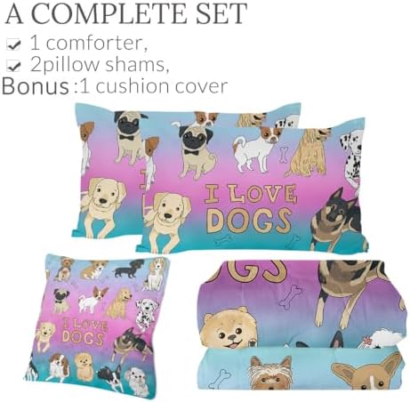 Sleepwish Dog Bone Print Comforter Set for Kids 1