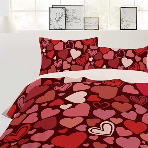 ZOE GARDEN Valentines Day Bed Duvet Cover Set
