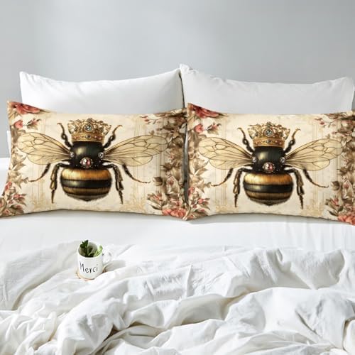 Castle Fairy Honey Bee Fitted Sheet Set Full Size 4 Pcs