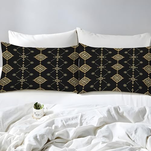 Twin Fitted Sheet Set with 16 Deep Pocket and 2 Pillowcases