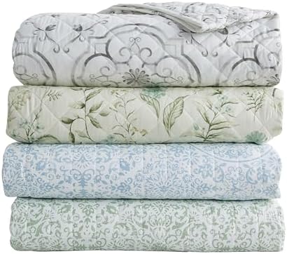 Great Bay Home King Size Floral Quilt Bedding Set 1