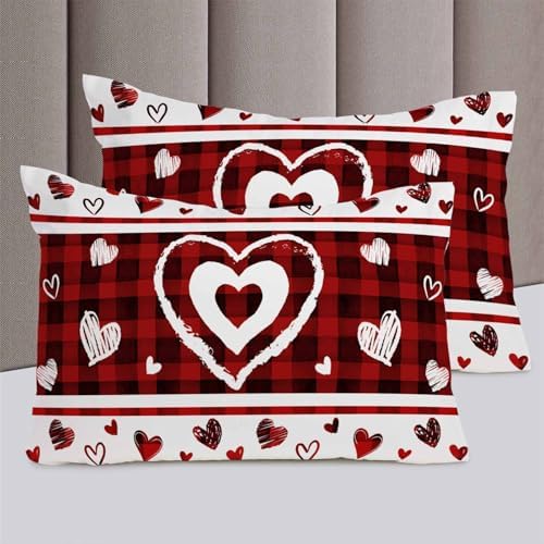ZOE GARDEN Valentines Day Cal King Duvet Cover Set