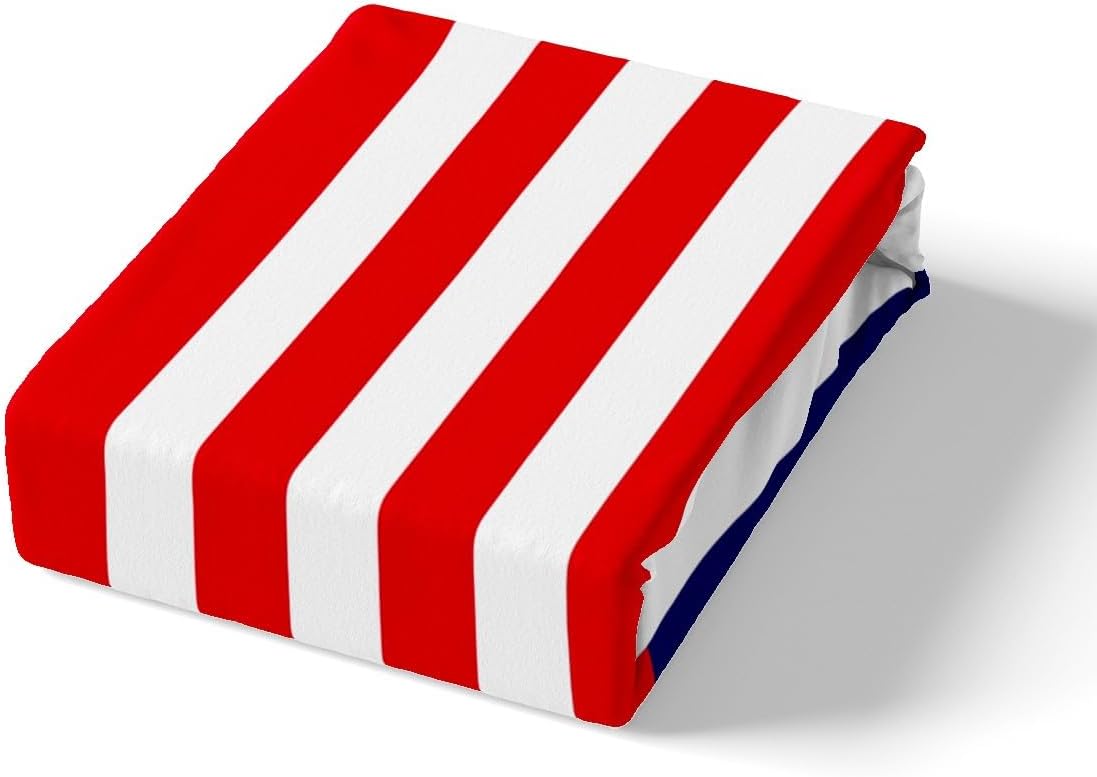 Feelyou 3D Printed American Flag King Sheet Set