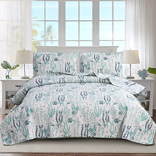 Jessy Home Queen Size Beach Bedspread Set