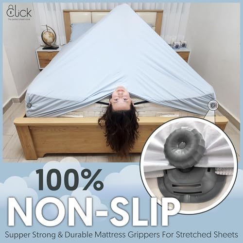 CLICK Bed Sheet Clips Straps for Adjustable Beds