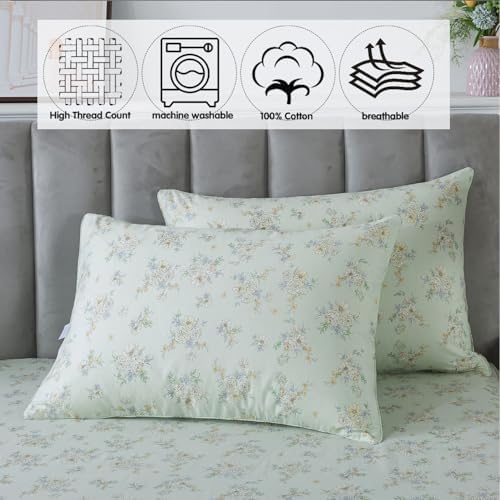 FADFAY Twin XL Floral Bed Sheet Set 4Pc