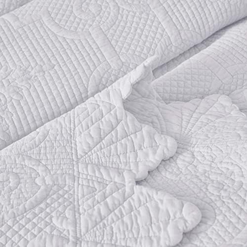 Brandream King Size Quilt Set 3-Piece Cotton Farmhouse