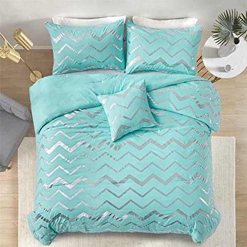 Menghomeus Aqua Comforter Set Queen Size