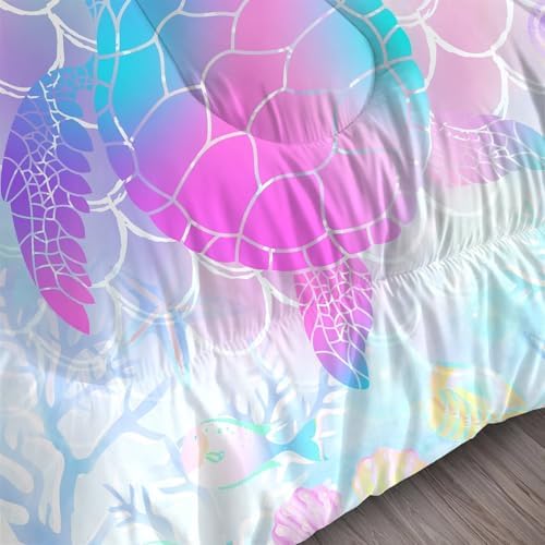 FUYEUN Mermaid Comforter Set for Girls Kids Teens and Women