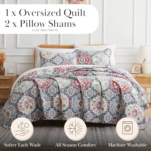 Southshore Fine Living Kilim Collection Oversized Queen Quilt Set
