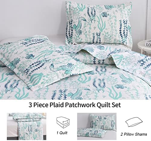 Jessy Home Queen Size Beach Bedspread Set