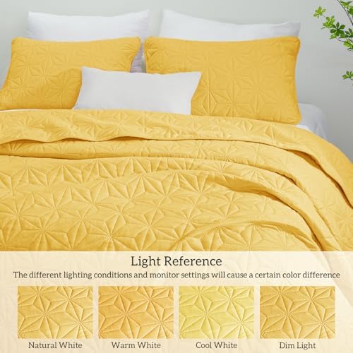 Whale Flotilla Geometric Star Twin Quilt Set