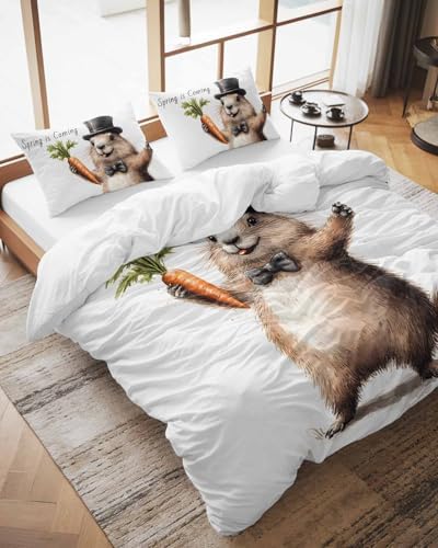 ZOE GARDEN Groundhog Day Duvet Cover Set 3 Piece