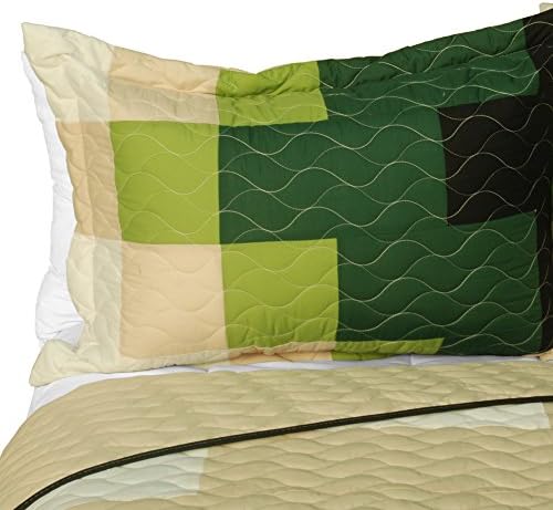 Evergreen Tree Patchwork Quilt Set Full Queen